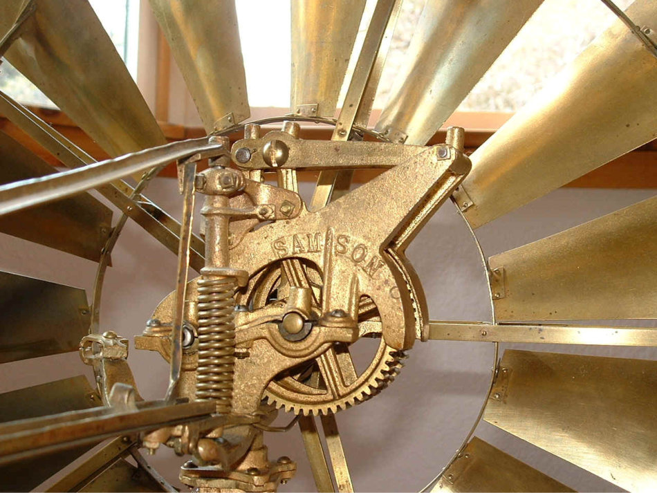 Samson Replica Windmill Close-Up on Name