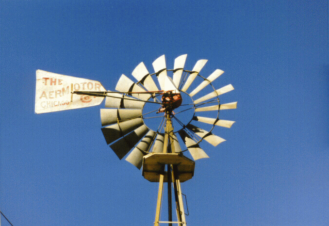 windmill at office close-up